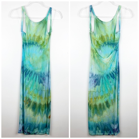 oscilatey Dresses & Skirts - The Sundrip Tie Dye Backless Midi Dress